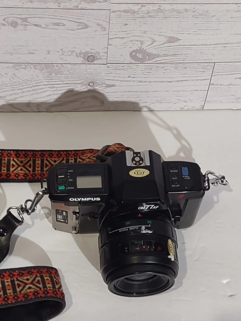 Olympus OM-77AF Black 35mm Film SLR Camera with Lens